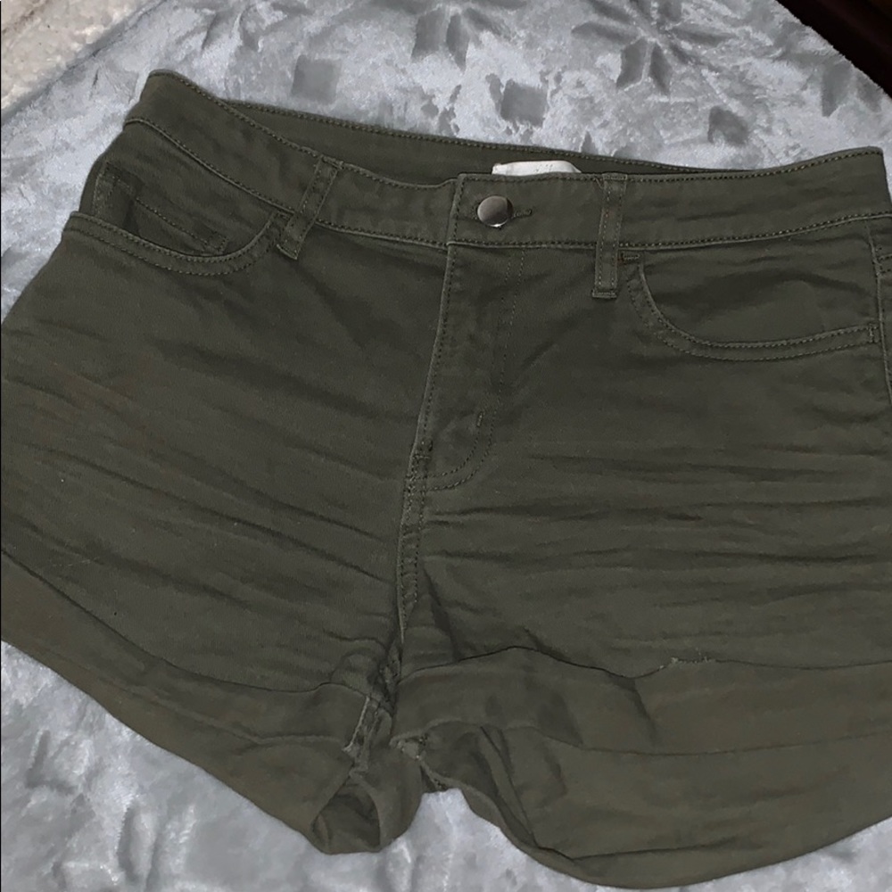 Green shorts